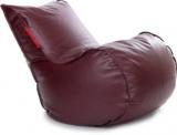 Style Homez XL Mambo XL Size Maroon With Beans Lounger Bean Bag With Bean Filling