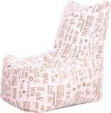 Style Homez XXL Chair Cotton Canvas Abstract Printed XXL Size With Beans Bean Bag Chair With Bean Filling