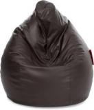 Style Homez XXL Classic Brown Teardrop Bean Bag With Bean Filling