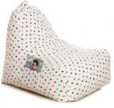 Style Homez XXL Hackey Cotton Canvas Star Printed XXL Size With Beans Bean Bag Chair With Bean Filling