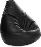 Style Homez XXXL Jumbo SAC Black Color With Beans Teardrop Bean Bag With Bean Filling