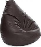 Style Homez XXXL Jumbo SAC Chocolate Brown Color With Beans Teardrop Bean Bag With Bean Filling