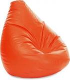 Style Homez XXXL Jumbo SAC Orange Color With Beans Teardrop Bean Bag With Bean Filling