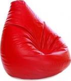 Style Homez XXXL Jumbo SAC Red Color With Beans Teardrop Bean Bag With Bean Filling