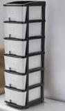 Sumoware 6 XL GREY COLOR Plastic Free Standing Chest of Drawers