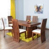 Suncrown Furniture Sheesham Wood Solid Wood 6 Seater Dining Table