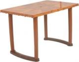 Supreme Atlanta Dining Table, Teakwood Plastic 4 Seater Dining Table