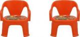 Supreme Ben Kids Set Of 2 Chairs, Orange PP Moulded Chair