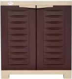 Supreme Fusion 01, Plastic Cabinet/Wardrobe For Storage G.Brown Plastic Cupboard