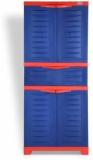 Supreme Fusion 02, MDR 1 Plastic Cabinet, Middle Chest Of Drawer Red Blue Plastic Almirah