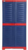 Supreme Fusion 02, Plastic Cabinet Cupboard For Storage Red Blue Plastic Almirah