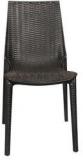 Supreme Lumina Armless Chair In Black Colour