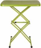 Supreme Scissor Height Adjusting Table, Mehandi Green Plastic Study Table