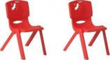 Supreme Strawberry Kids Set Of 2 Chairs, Red PP Moulded Chair