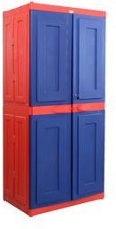 Supreme Symphony Large Almirah In Globus Red And Blue Colour