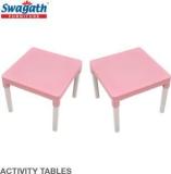 Swagath Furniture Activity Table for kid For study Pack of 2 Plastic Activity Table