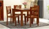 Swangia Art Solid Sheesham Wood Four Seater Dining Set For Dining Room/ Kitchen | Solid Wood 4 Seater Dining Set