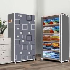 Systumm 5 Layer Awesome box Print PP Collapsible Wardrobe