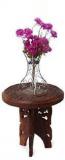 Taj Traders Wooden Engraved Rosewood Side Table For Living Room & Bedroom Solid Wood End Table