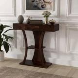 Taskwood Furniture Solid Sheesham Wood End Table For Bedroom / Living Room / Hotel | Solid Wood Console Table