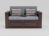 Taskwood Furniture Solid Sheesham Wood For Living Room / Hotel . 2 Seater Single Solid Wood Fold Out Sofa Cum Bed