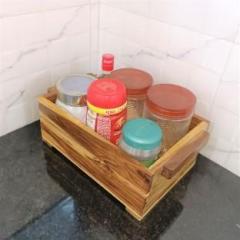 Teakwoodkart Wooden Bottle Rack