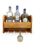 Teakwoodkart WOODEN WINE BOTTLE RACK /WOODEN BAR CABINET FOR HOME Wooden Wine Rack