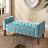 Tfs Luxurious Wooden Diwan / Settee/couch /chaise Fabric 2 Seater Sofa