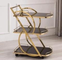 The Hut Metal Bar Trolley