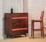 The Jaipur Living Mombassa Bar Solid Wood Bar Cabinet