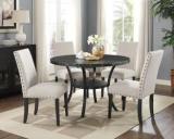 The Porto Multi Use Set Of Four Fabric Dining/ Study/ Office Chairs With Nail Head Trim| Engineered Wood Dining Chair