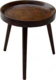 The Urban Store The Urban Store Hand Crafted Three Legged Wooden Medium Sized Decorative Centre Table/Accent Table/End Table/Night Stand Table For Living Room, Waiting Room, Balcony And Office Solid Wood End Table