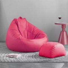 Threadvibeliving 4XL Bean Bag Footstool With Bean Filling