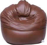 Threadvibeliving XXXL Sofa Mudda Tan Bean Bag Sofa With Bean Filling