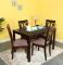 @home By Nilkamal PEAK Solid Wood 4 Seater Dining Set