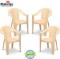 Maharaja Sunrise for Home, Office | Comfortable | ArmRest | Bearing Capacity upto 200Kg Plastic Outdoor Chair