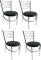 Somraj Comfortable Multipurpose Steel Dining Chair with extra ring frame Leatherette Dining Chair