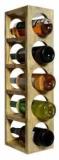 Timberly Bar Cabinet | Wine Rack With 5 Bottle Stacking Capacity For Living Room, Bed Room And Garden Solid Wood Natural Finish Solid Wood Bar Cabinet