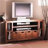 Timbertaste ERICA Corner Cabinet Solid Wood TV Entertainment Unit