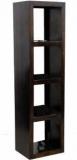 Timbertaste LEO Four Shelves Rectangular Display Unit Solid Wood Open Book Shelf