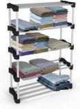 Tnt Cady Premium Multipurpose Shoe/Chappal/Book/Clothes Rack PVC Collapsible Wardrobe