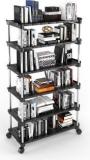 Tnt Super Smart Stackable And Durable, Easy To Assemble, Space Saving Rack Metal Open Book Shelf