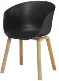 Tofarch Donald Black Plastic Dining Chair