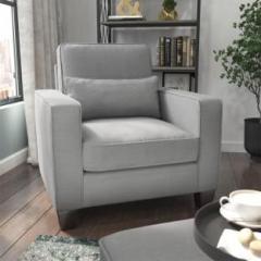 Torque Moscow 1 Seater Fabric Sofa For Living Room Grey Fabric 1 Seater Sofa