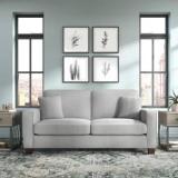 Torque Moscow 2 Seater Fabric Sofa For Living Room Grey Fabric 2 Seater Sofa