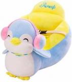 Toyhub Penguin Shape Soft Plush Cushion Baby Sofa Seat or Rocking Chair for Kids 45 cm Multicolor Fabric Sofa