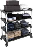 Trendy Super Smart Premium Multipurpose Shoe/Chappal/Book/Clothes Rack PVC Collapsible Wardrobe