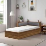 Trevi Ibaco Upholstery Headboard Single Bed With Storage LHS Engineered Wood Single Box Bed