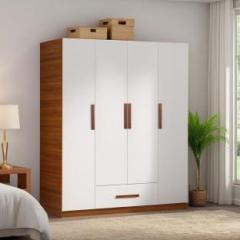 Trevi Mustang 4 door wardrobe With Drawer Engineered Wood 4 Door Wardrobe