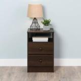 True Furniture Rosewood 2 Drawer & 1 shelf Solid Wood Side Table